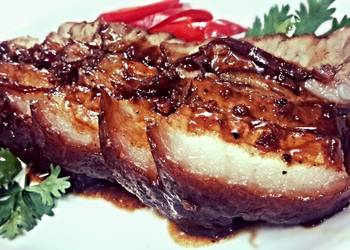 Popular Cuisine Kanyas Braise Pork Belly with ginger and 5 spices Delicious Perfect
