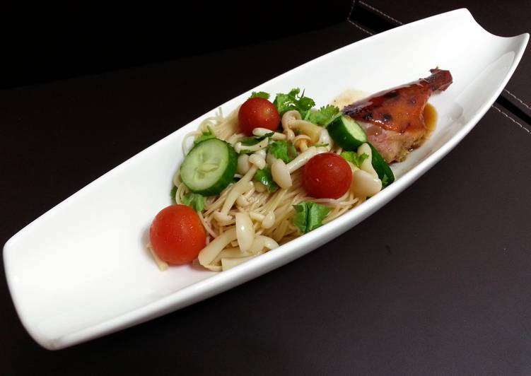 Recipe: Appetizing Roasted Duck With Angel Hair