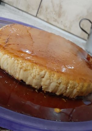 Una foto de Flan de café y vainilla