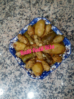 صورة لوصفة محشي كوسة وبطاطا