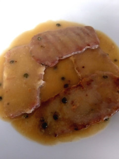 Una foto de Filetes cinta de cerdo con salsa a la pimienta