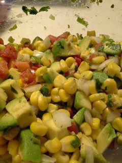 A picture of Sweet Corn and Avocado Salsa.