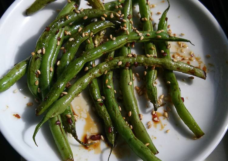 Recipe of Homemade Sesame Garlic Green Beans