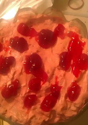 A picture of Cotton candy salad.
