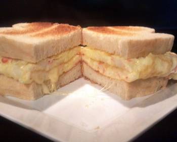 Easy Making Recipe Jazzys breakfast omelet sandwich Practical Delicious