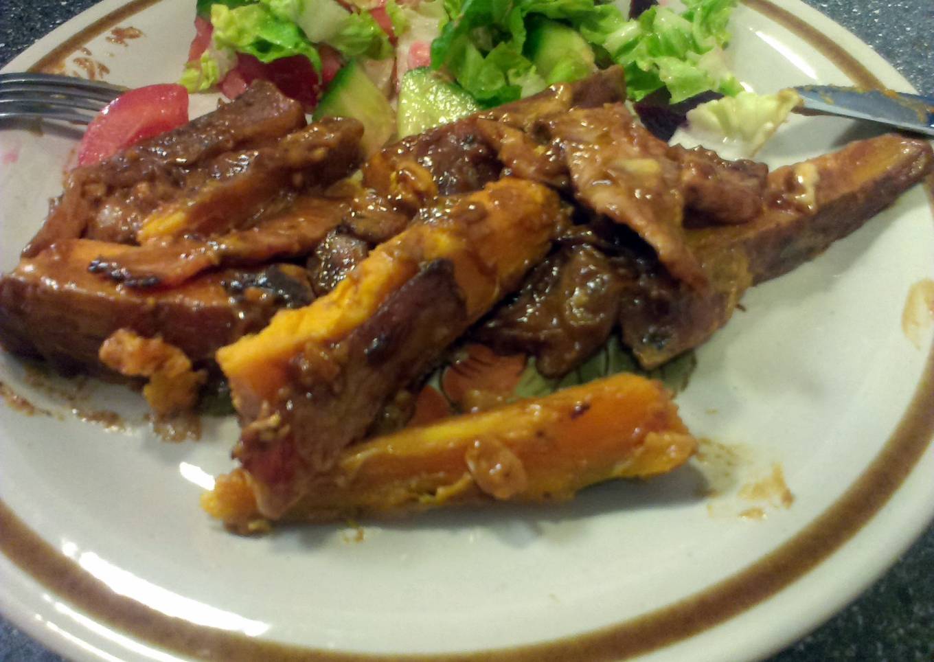 Sweet Potato and Bacon Salad