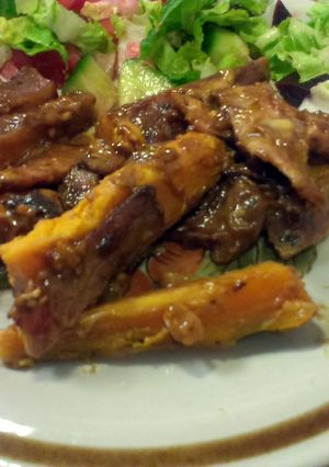 A picture of Sweet Potato and Bacon Salad.
