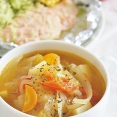 A picture of Great with Seasonal Tomatoes: Minestrone.