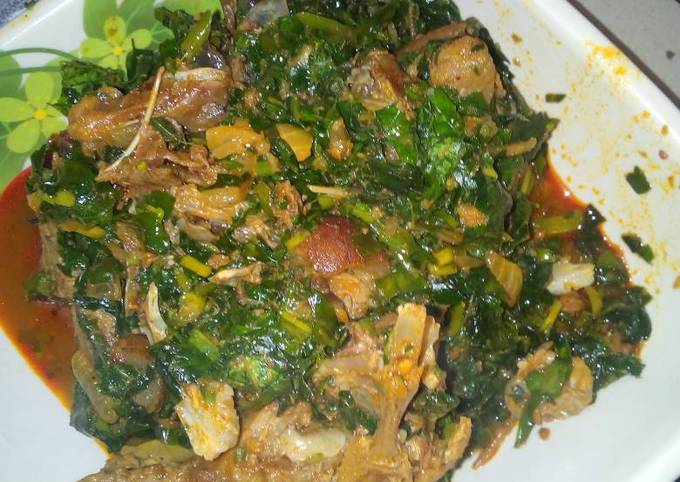 Vegetables soup with goat meat