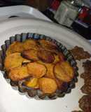 Milhojas veganas de algas con boniato a la canela