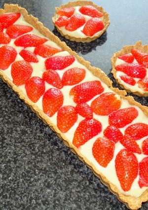 Une photo de Tarte aux fraises (vegan)