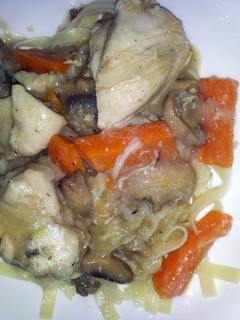 A picture of Chicken and Mushroom Tagliatelle.