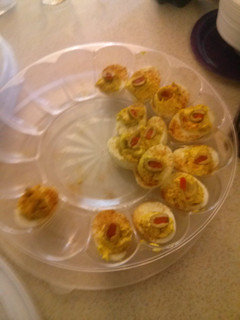 A picture of Deviled Eggs.