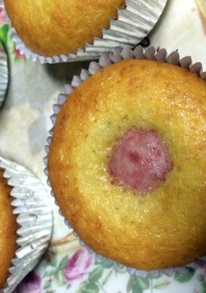 A picture of mini corn dog.