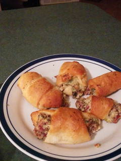 A picture of Cream cheese bacon bites.
