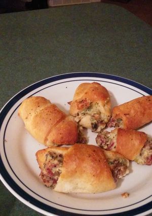 A picture of Cream cheese bacon bites.