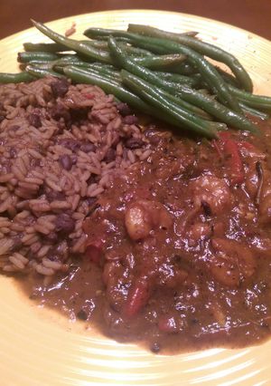 A picture of Jamaican Curry Shrimp.