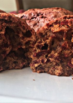 Una foto de Muffins de remolacha