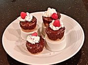 A picture of chocolate choco chips cake