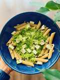 Pesztós tészta pirított tofuval 🌱 TÉNÉ recept|Szezonális, gyors és egyszerű