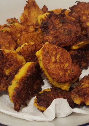 Una foto de Buñuelos de papa y zanahoria