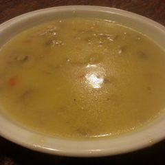 A picture of Mushroom and Potato Soup.