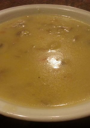 A picture of Mushroom and Potato Soup.