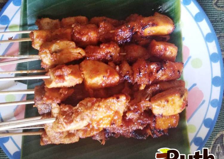 Resep Sate Ayam Bakar Bumbu Rujak, Lezat