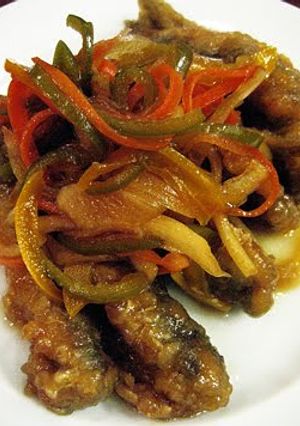 A picture of Delicious Nanban Pickled Small Sardines.