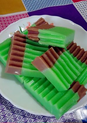 Foto resep Puding Coklat Pandan