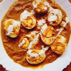 Chettinad egg curry A picture of Chettinad egg curry.