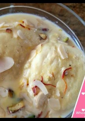 A picture of Whosayna’s Ras Malai.