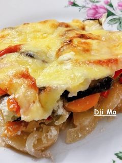 Burgonyás rakott zöldség recept fotója