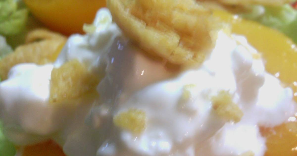 Sunshine S Cottage Cheese Stuffed Peaches Recipe By Brenda M