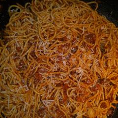 A picture of Very delicious basic spaghetti.