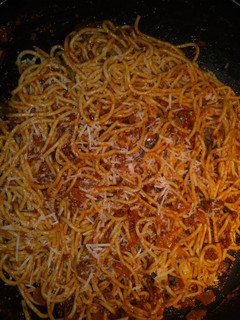 A picture of Very delicious basic spaghetti.