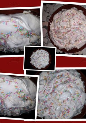 A picture of AMIEs MERINGUE TORTE.