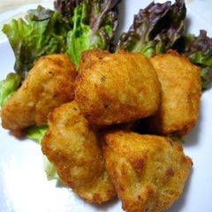 A picture of Okara and Yamaimo Nuggets.