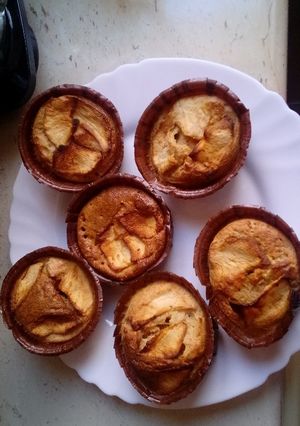 Una foto de Magdalenas de manzana sin azúcar