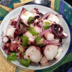 A picture of Pulpo Salad.... (Italian Octopus Salad).