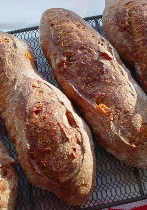 A picture of Mocha Baguette with Homemade Bread Starter.
