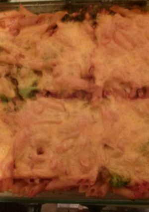 A picture of Broccoli, Ground Turkey, Pasta Casserole.