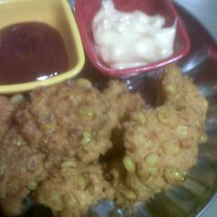 A picture of Bhutte ki Pakode.