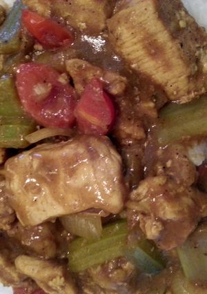 A picture of Jeremy's Curry Chicken.
