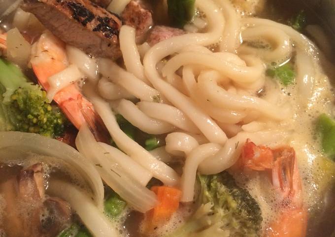 Recipe of Homemade Udon Noodle Soup