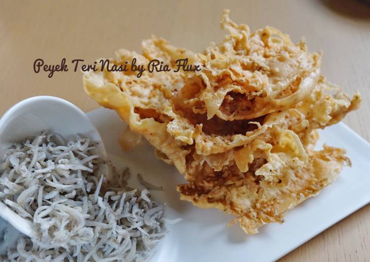 Resep Peyek Teri Nasi Oleh Ria Flux Cookpad