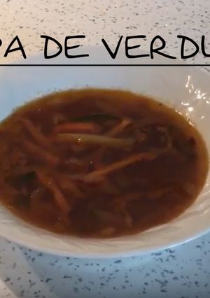 Una foto de Sopa de verduras