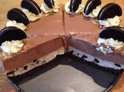 Una foto de cheesecake con philadelphia con nutella