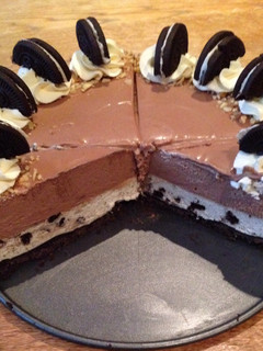 Una foto de Cheesecake de Oreo con Nutella sin horno