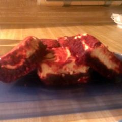 red velvet brownie A picture of red velvet brownie.
